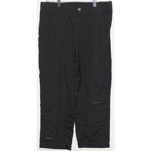 Womens Columbia Titanium Black Athletic Hiking Trail Cropped Pants Shorts Size 4